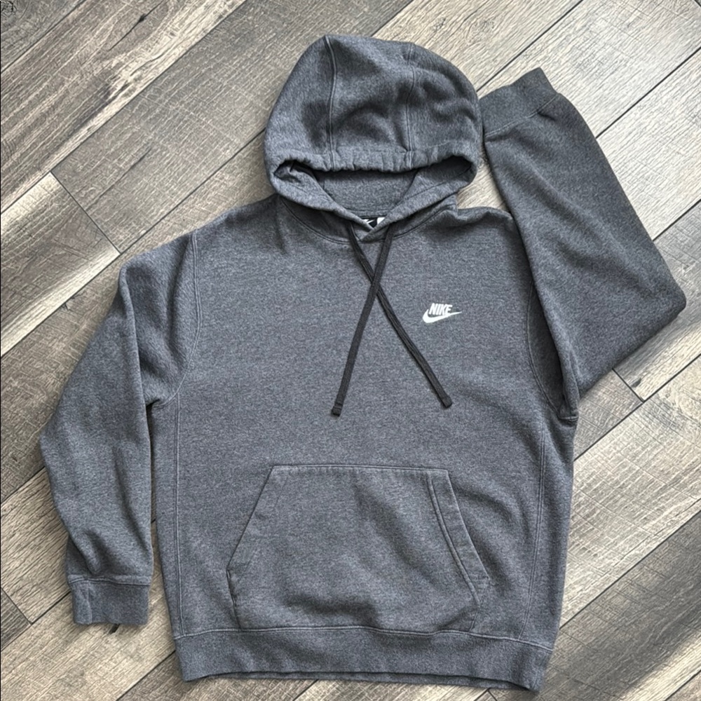 Nike Men's Charcoal Hoodie Size Medium Excellent Condition